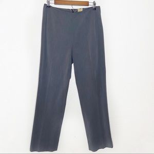 Caslon dark gray ankle trousers with ankle slits